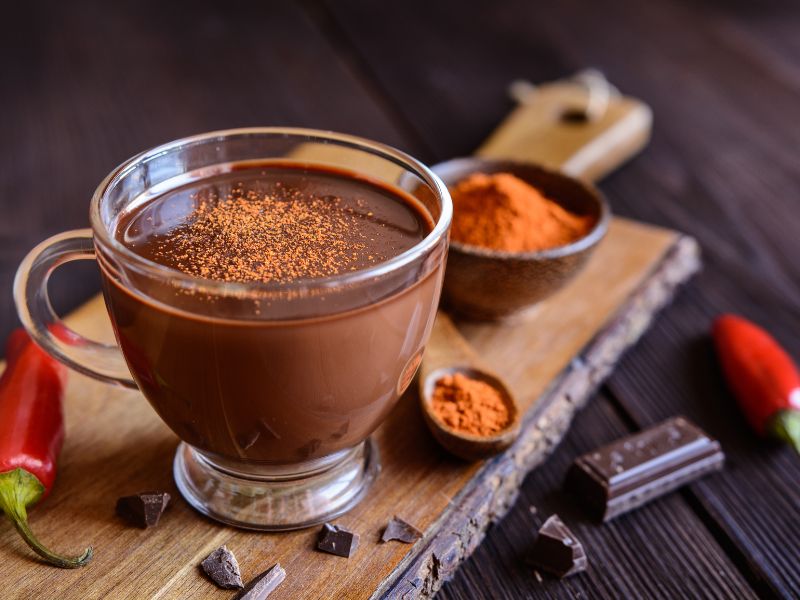 طرز تهیه قهوه شکلاتی با فلفل قرمز