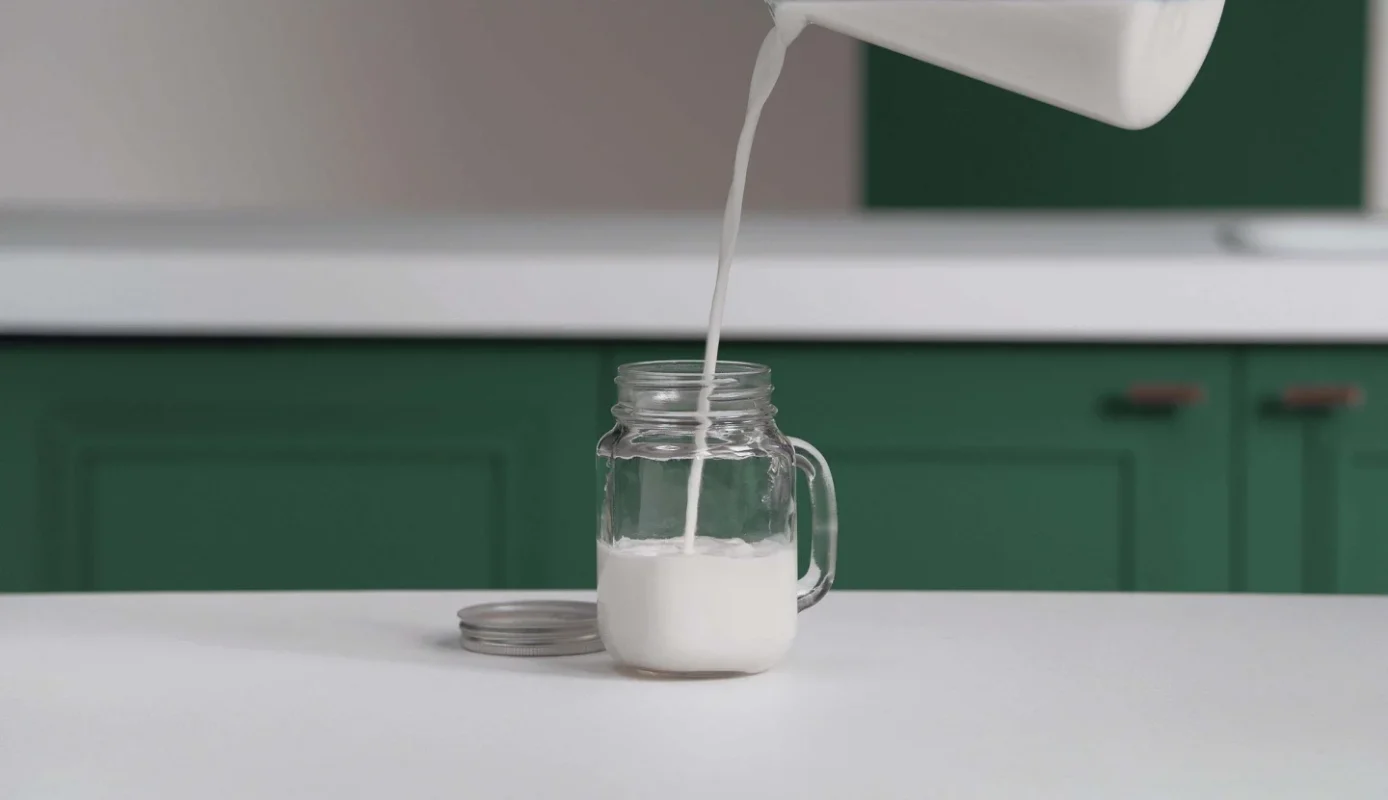 تهیه فوم شیر با قوطی شیشه ای