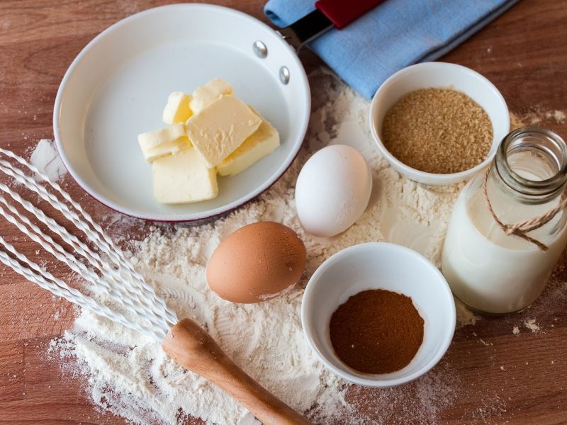 مواد لازم برای پخت کیک نسکافه خانگی