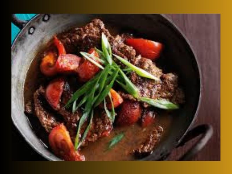 تهیه خوراک گوشت با سس قهوه