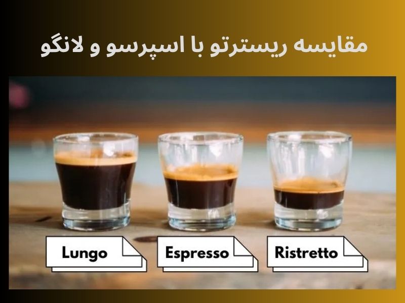 مقایسه ریسترتو با اسپرسو و لانگو